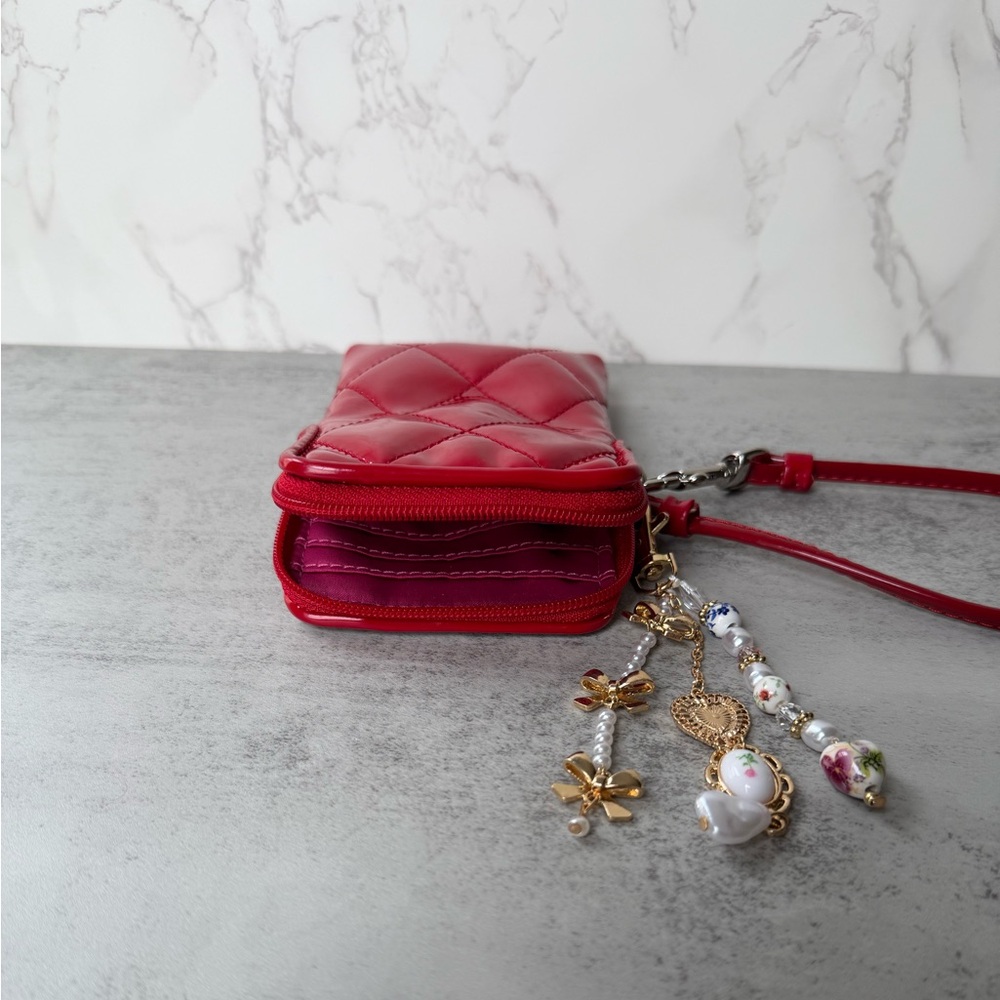 Red Coach Cell Phone/Camera Pouch - Picture 2 of 3